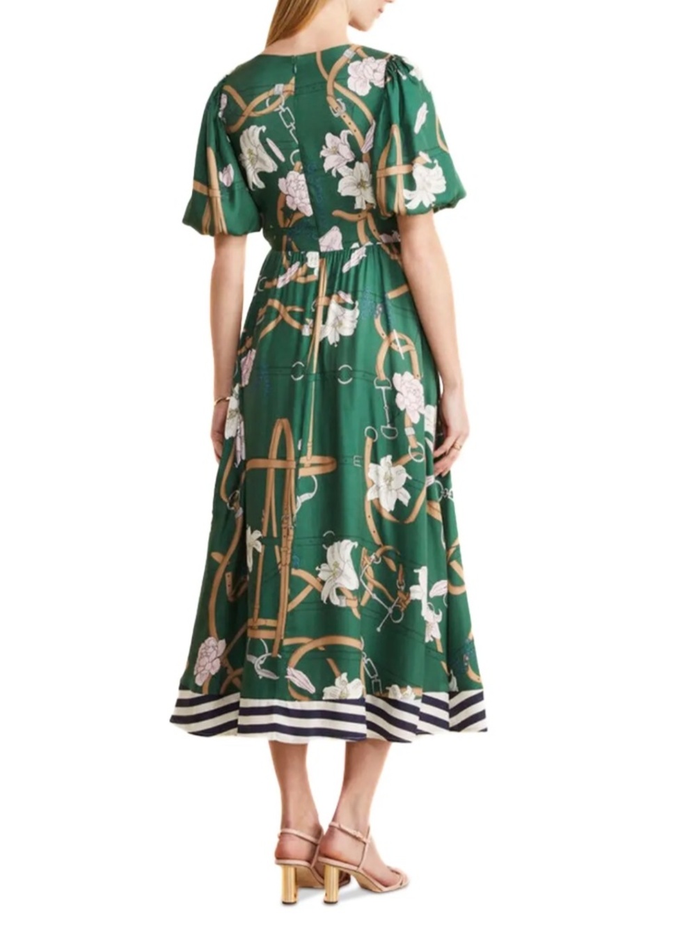 Vineyard Vines Kentucky Derby Scarf Maxi Dress - Picture 3 of 9